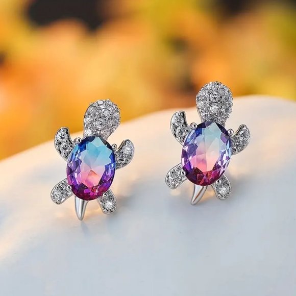 Turtle Earrings (140) - Picture 2 of 2